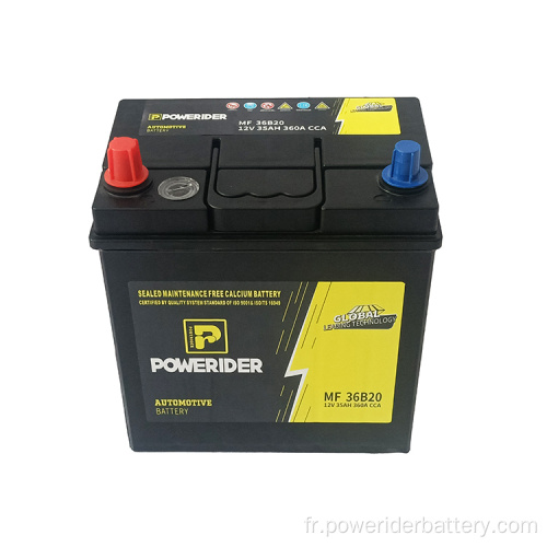 Batterie de démarrage de voiture d&#39;acide 36b20 12V 35AH 36B20